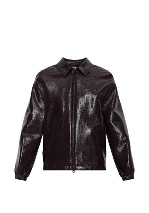 Courrèges vinyl bomber jacket - Purple