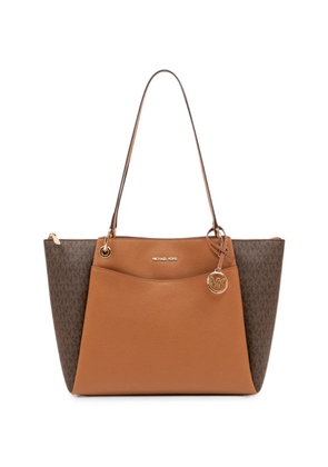 Michael Michael Kors monogram-pattern leather tote bag - Brown