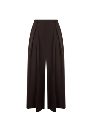 P.A.R.O.S.H. pleated palazzo trousers - Brown