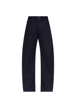 The Attico embroidered-logo jeans - Blue