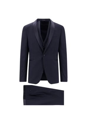 Tagliatore wool tuxedo suit (set of three) - Blue