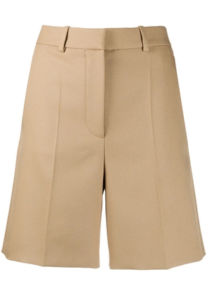 Stella McCartney high-waisted mid-length shorts - Neutrals