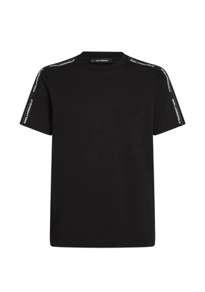 Karl Lagerfeld logo-tape T-shirt - Black