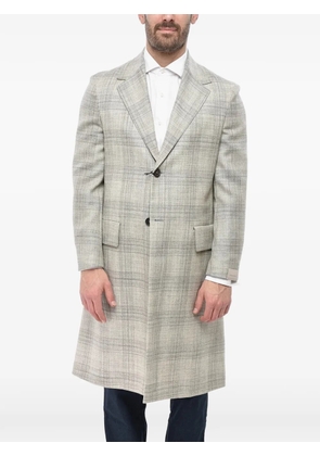 Corneliani Circle District check coat - Grey
