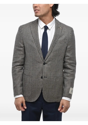 Corneliani houndstooth single-breasted blazer - Grey
