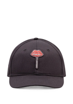 Fiorucci logo-patch baseball hat - Black