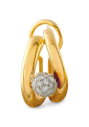 Tiffany & Co. diamond curved earrings - Gold