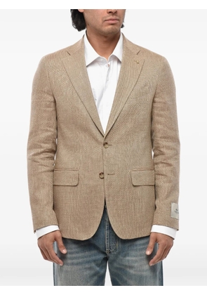 Corneliani single-breasted flap-pocket blazer - Neutrals