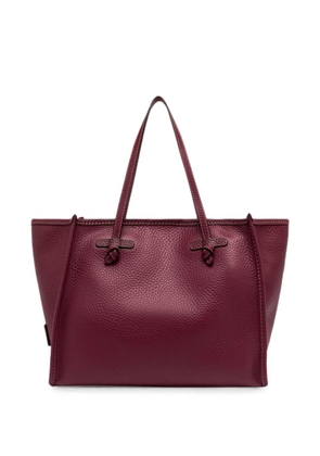 GIANNI CHIARINI Marcella grained leather tote bag - Red
