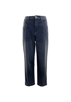 Eleventy contrast-stitch jeans - Black