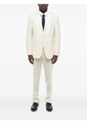 Corneliani peak-lapel virgin-wool suit - White