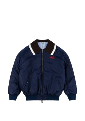Charles Jeffrey Loverboy logo-embbroidered bomber jacket - Blue