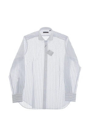 Corneliani striped French-collar shirt - White