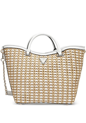 GUESS USA Atalia woven tote bag - Neutrals