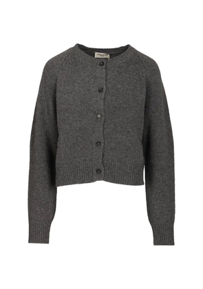 Weekend Max Mara Ombrosa wool crewneck cardigan - Grey