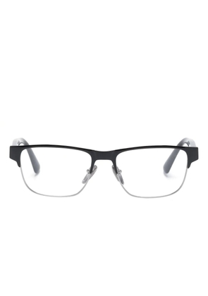 Prada Eyewear rectangle-frame logo glasses - Black