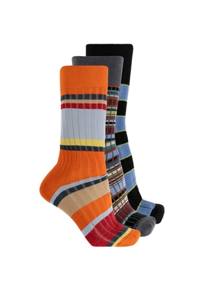 Paul Smith striped socks (set of three) - Orange