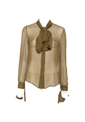 Saint Laurent long-sleeves blouse - Green