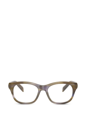 Prada striped cat-eye glasses - Green