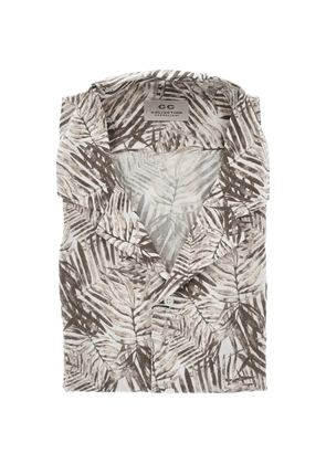 Corneliani botanical-print shirt - White
