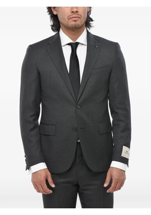 Corneliani Bird's Eye virgin-wool suit - Grey