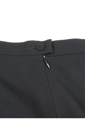 CHANEL Pre-Owned 1986-1988 Cocomark-button midi skirt - Black