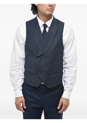 Corneliani shawl-lapel double-breasted waistcoat - Blue