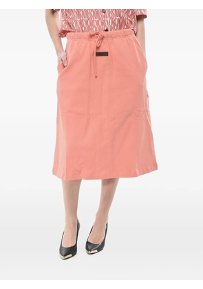FEAR OF GOD ESSENTIALS drawstring midi skirt - Pink