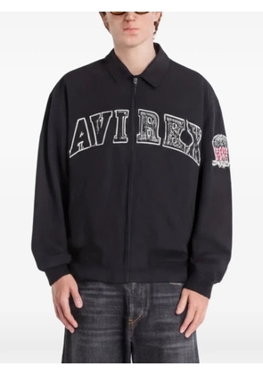 Avirex A-2 logo-patch jacket - Black