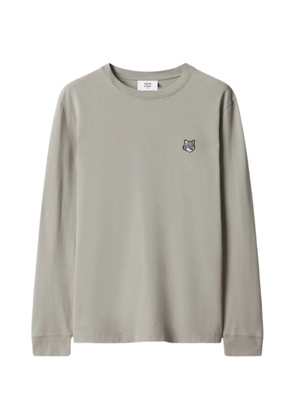 Maison Kitsuné Fox Head long-sleeve T-shirt - Neutrals