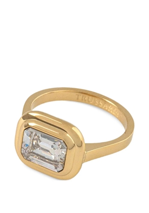 Trussardi crystal-embellished ring - Gold