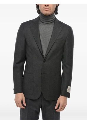 Corneliani single-breasted notched-lapel blazer - Grey