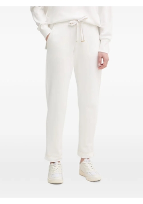 LUISA SPAGNOLI Alborella tie-fastening track pants - White