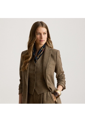 Glen Plaid Wool Twill Blazer