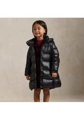 Long Hooded Down Jacket