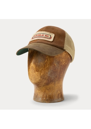 Logo-Patch Suede Trucker Cap
