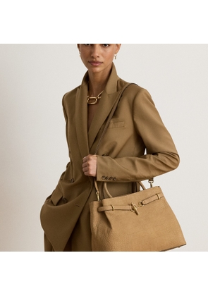 Large Blaike Embossed Nubuck Satchel