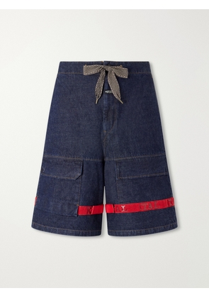 KAPITAL - Nouvelle Shuttle Straight-Leg Denim Shorts - Men - Blue - 2