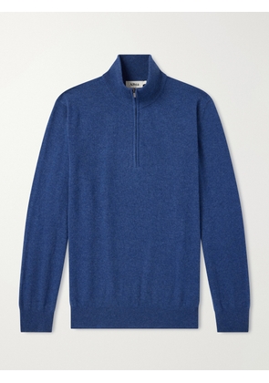 Altea - Virgin Wool Half-Zip Sweater - Men - Blue - XS