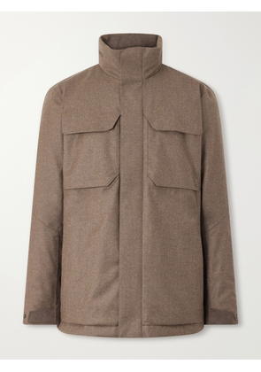 SEASE - Padded Wool and Cashmere-Blend Jacket - Men - Brown - S