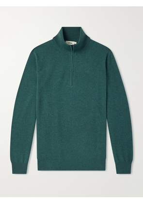 Altea - Virgin Wool Half-Zip Sweater - Men - Green - S