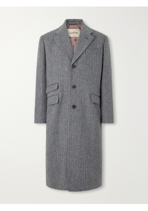Valentino Garavani - Herringbone Virgin Wool Coat - Men - Gray - IT 46