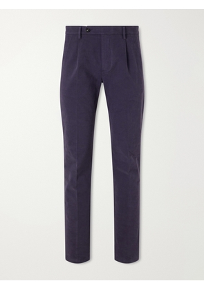 Massimo Alba - Ionio2 Straight-Leg Cotton-Blend Trousers - Men - Blue - IT 46