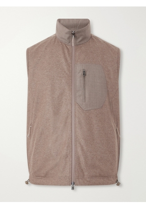 SEASE - Explorer Reversible Padded Cashmere and Wool Gilet - Men - Brown - S