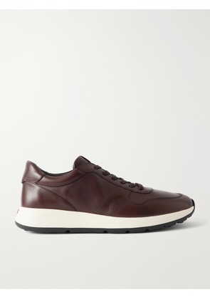 Tod's - Paneled Leather Sneakers - Men - Brown - UK 7