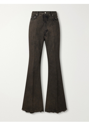 Rick Owens - Bolan Flared Frayed Jeans - Men - Gray - UK/US 30