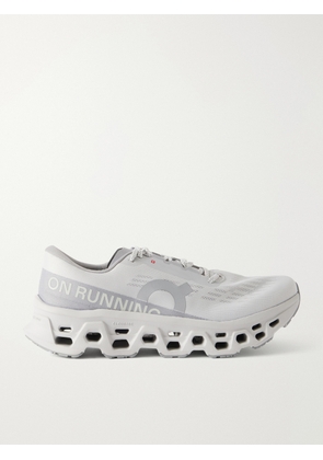 On - Cloudmonster 3 Rubber-Trimmed Stretch-Knit Sneakers - Men - Gray - US Men's 7