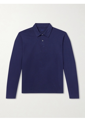 Hartford - Cotton-Jersey Polo Shirt - Men - Blue - S