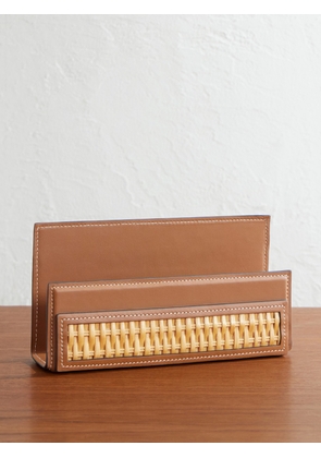 Ralph Lauren Home - Bailey Woven Leather Letter Rack - Men - Brown