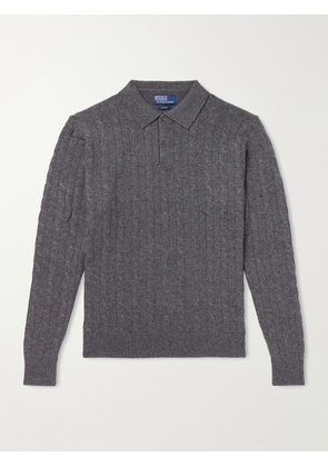 Polo Ralph Lauren - Cable-Knit Cashmere Sweater - Men - Gray - S